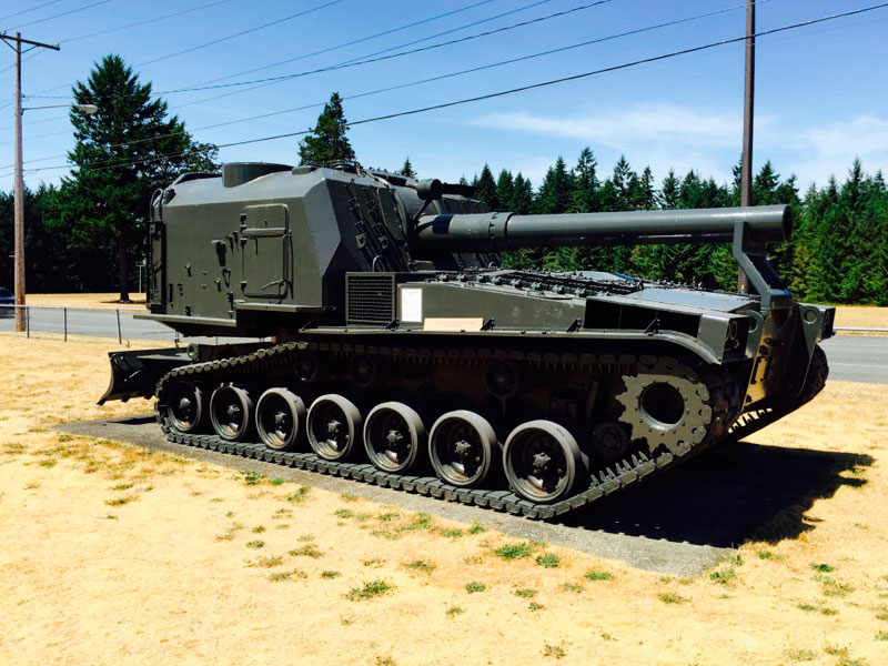 VP Howlitzer on display outside the Lewis Army Museum.